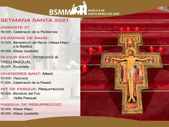 Horaris de Setmana Santa 2021