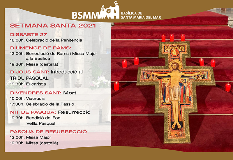 Horaris de Setmana Santa 2021