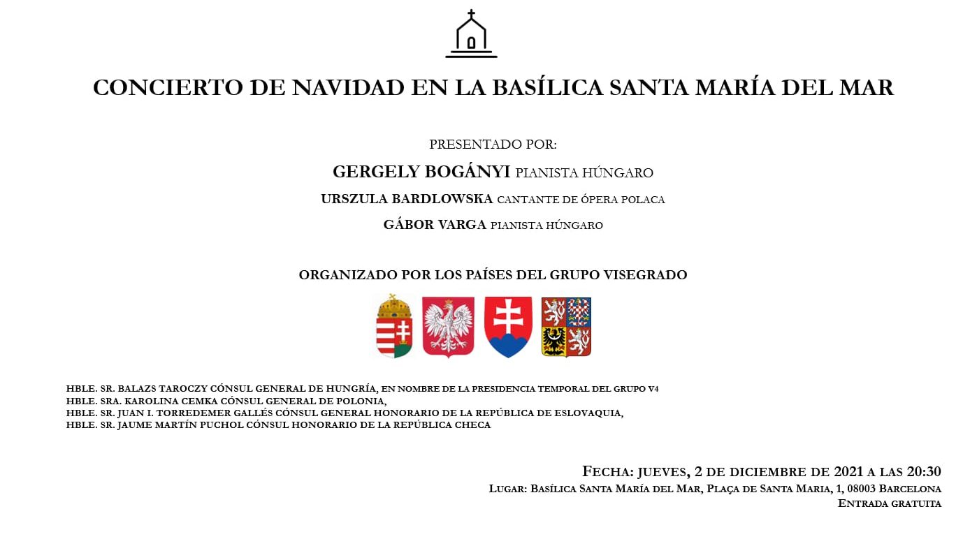 Concert de Nadal organitzat pels països del grup Visegrád