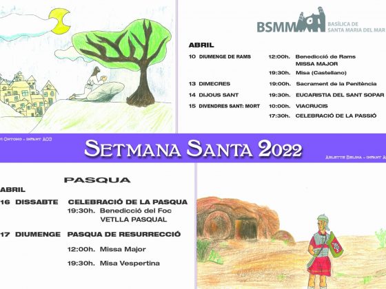 Horaris de Setmana Santa 2022