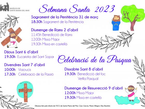 Horaris de Setmana Santa 2023