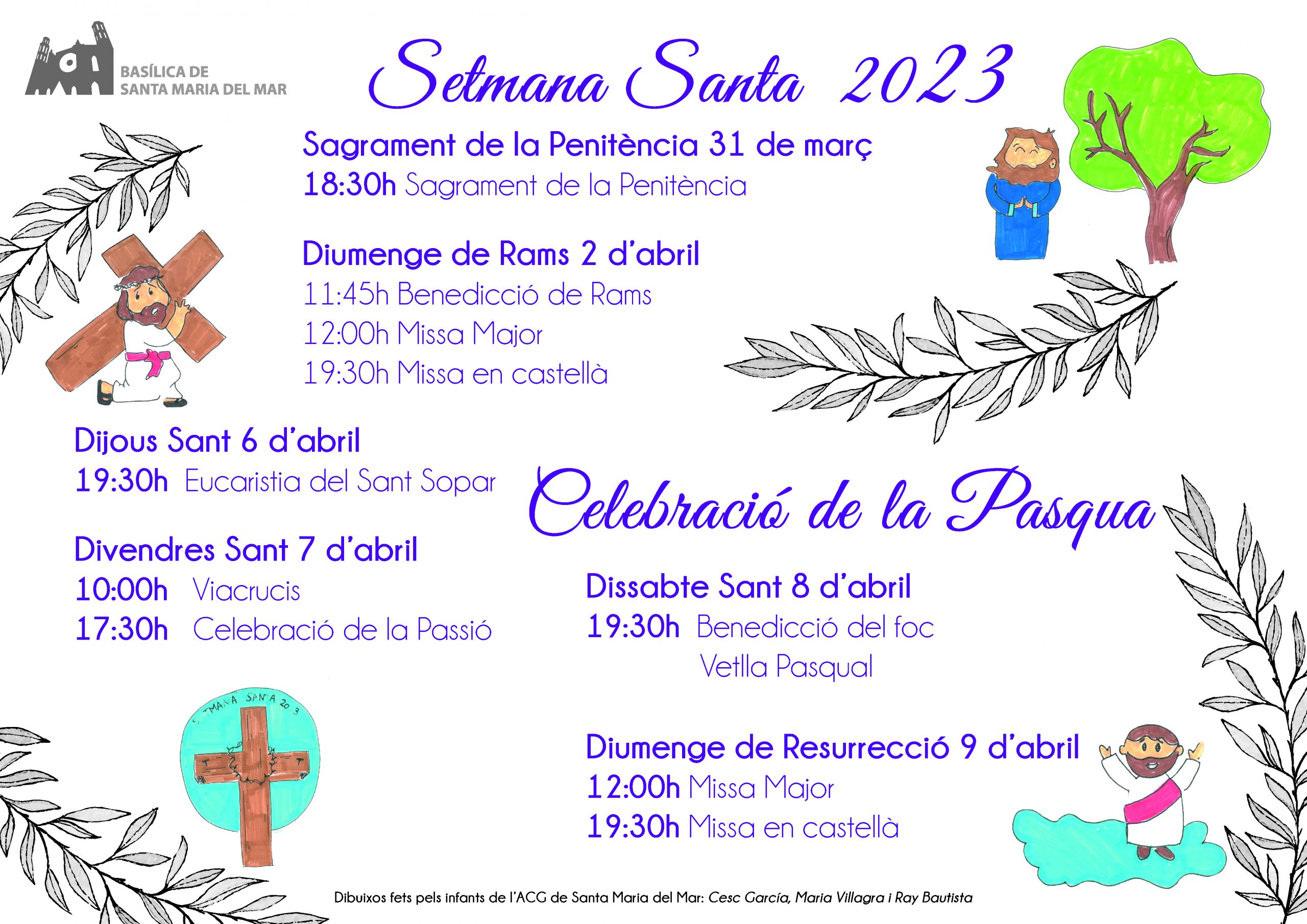 Horaris de Setmana Santa 2023