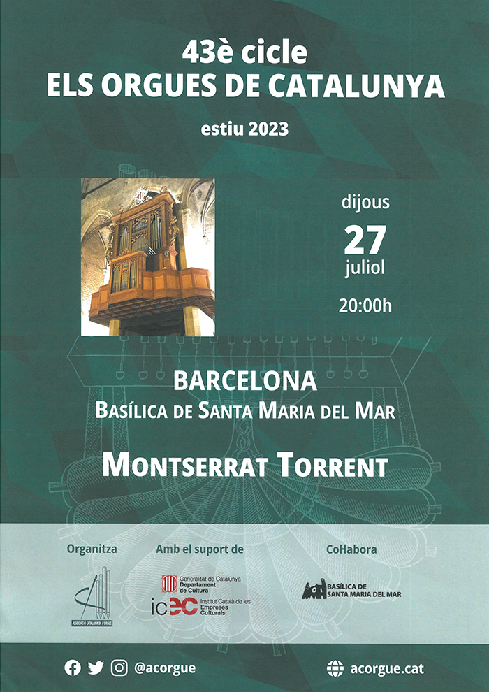 Concert 43è cicle “Els orgues de Catalunya”